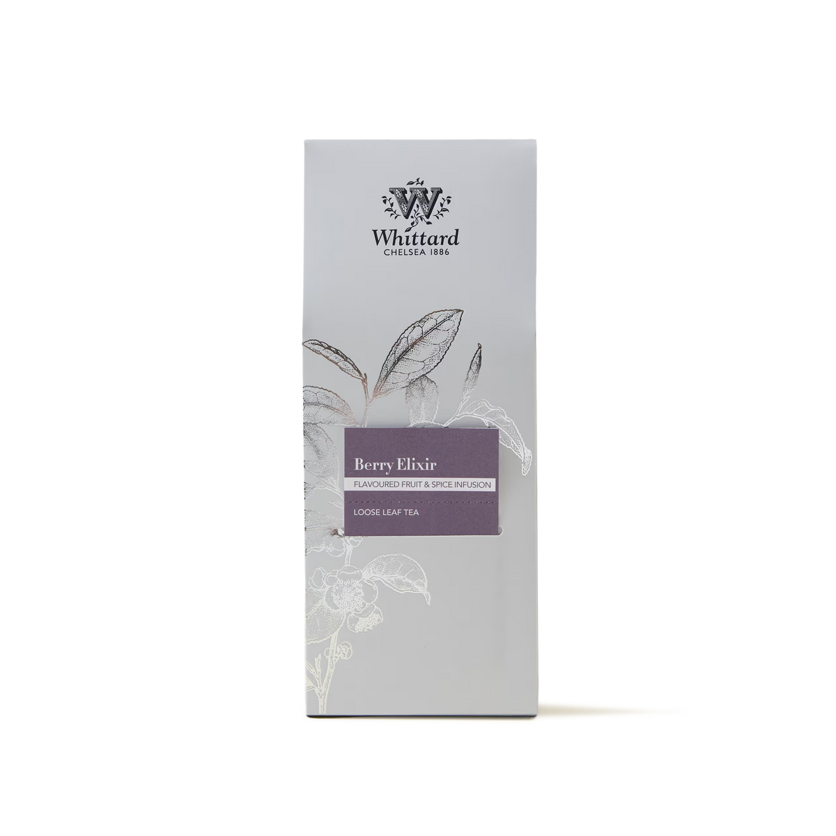 Whittard Chelsea 1886 Berry Elixir loose leaf tea tin.