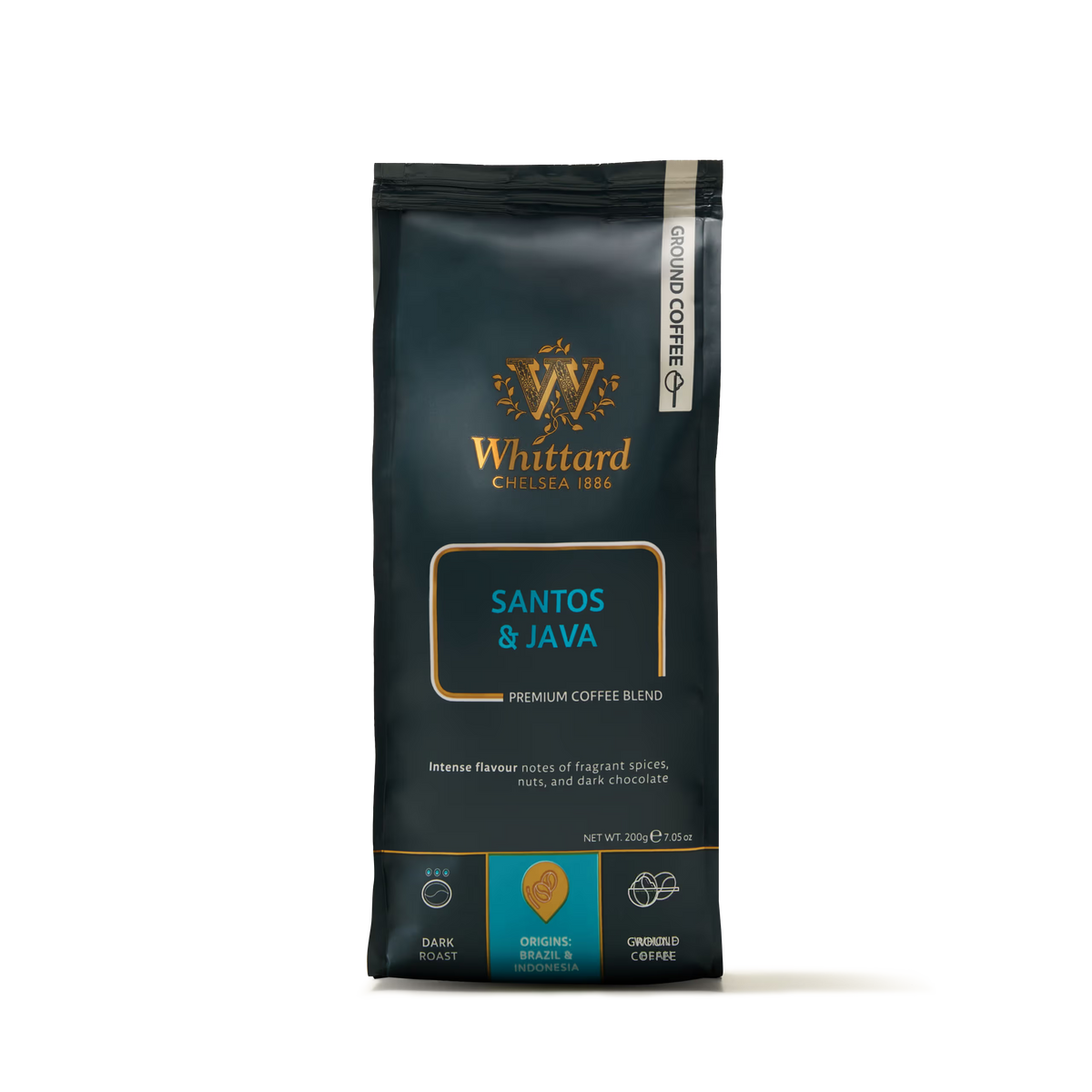 Santos Java Ground Coffee Valve Pack