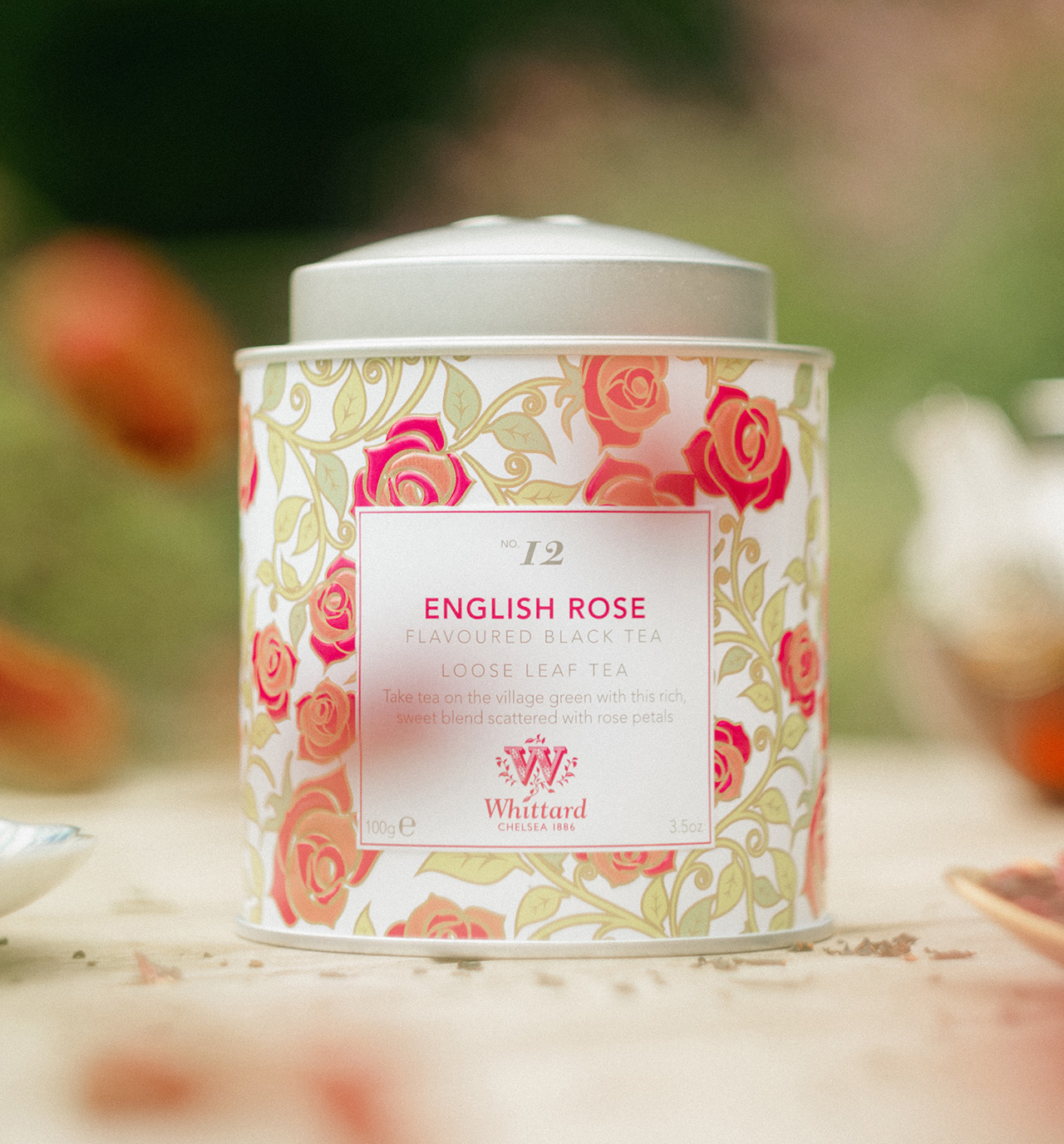 Whittard of Chelsea English Rose Flavoured Black Loose Leaf Tea