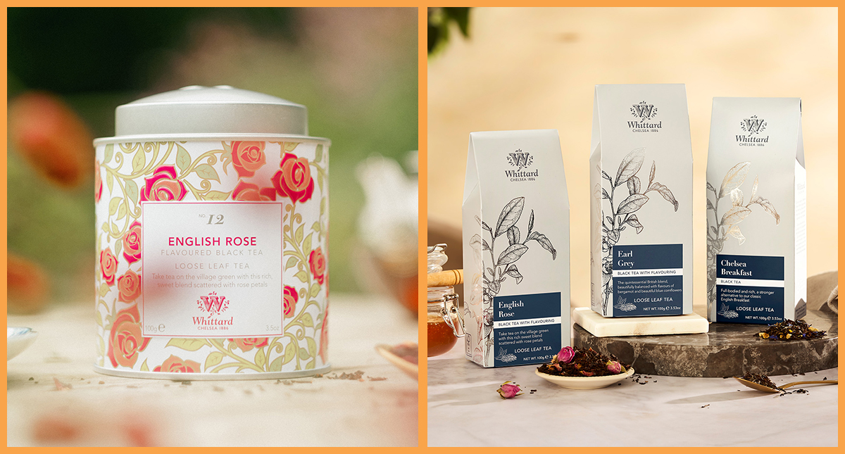 Whittard of Chelsea English Rose Loose Leaf Tea and Our Loose Leaf Tea Range