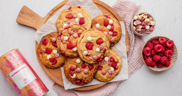 Raspberry Ripple Cookies