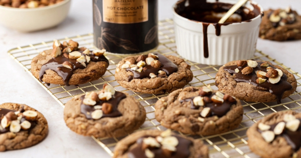 Spiced Hazelnut Chocolate Cookies