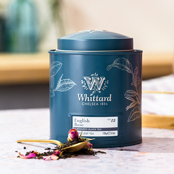Whittard English Rose Tea Caddy