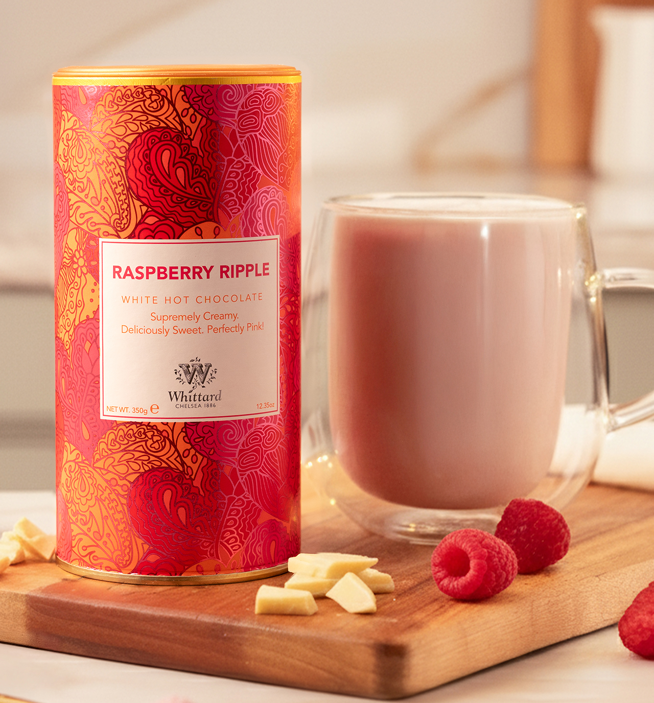 Whittard Raspberry Ripple White Hot Chocolate