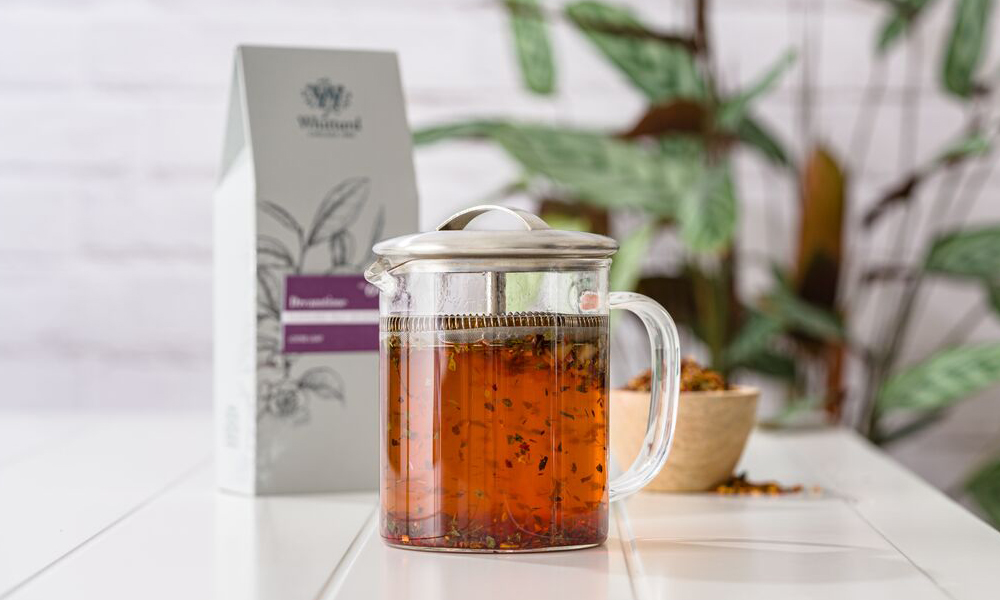 Whittard of Chelsea Rooibos Tea Infusing in Teapot
