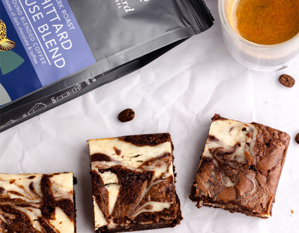 Whittard House Blend Cheesecake Brownies